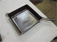 Rare double handled square cast skillet