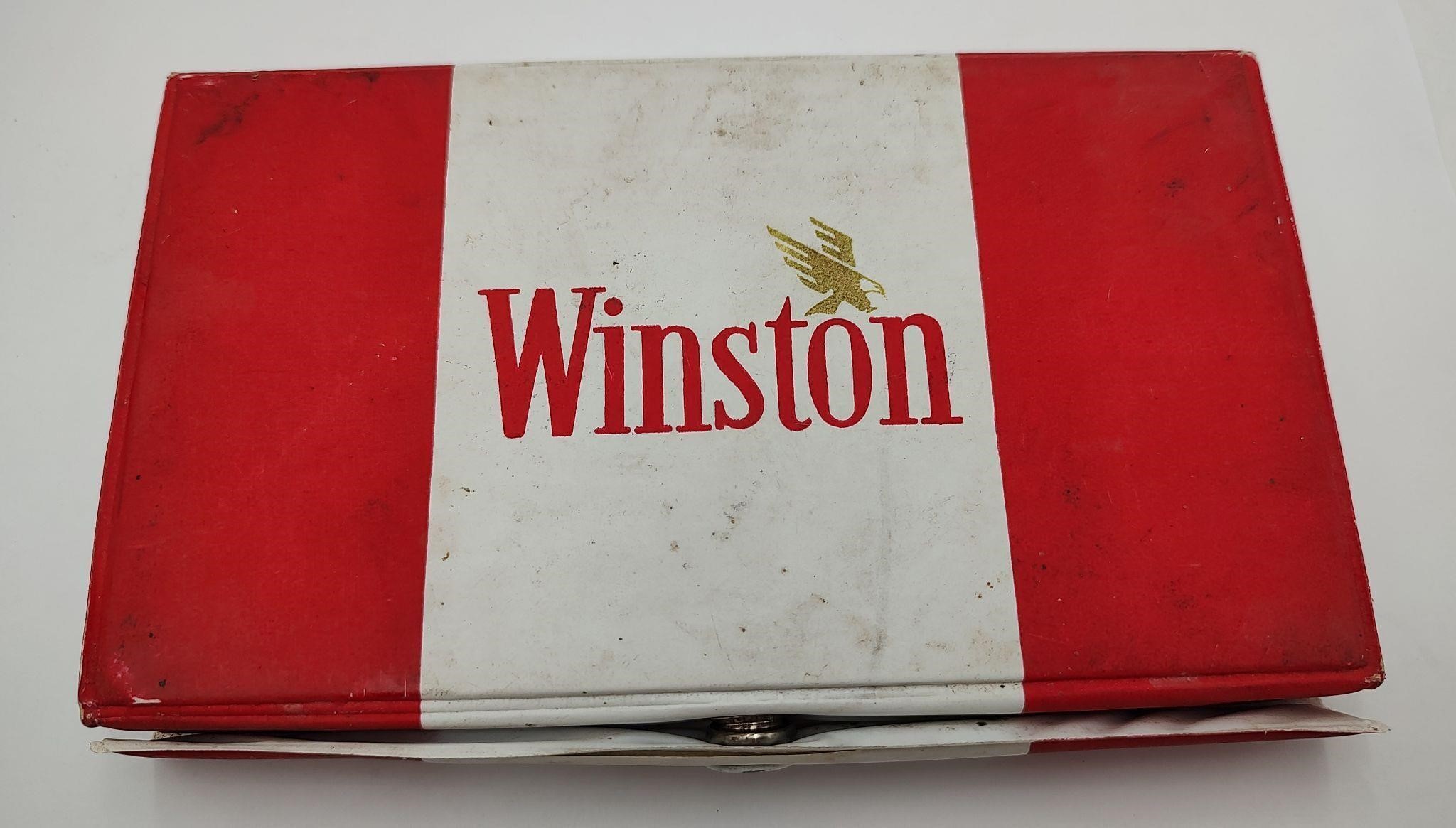 Vintage Winston Cigarettes Domino Set