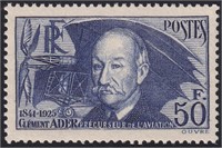 France Stamps #348 Mint NH1938 Ader, CV $150