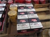 Box of Fuel Filters (9) BT364, (2) CAT 1R-0751