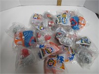 LOT OF 20 SEALED 1991 SONIC THE HEDGEHOG TOYS