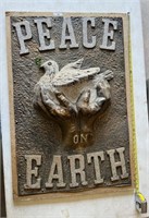 Large Peace on Earth Wall Decor