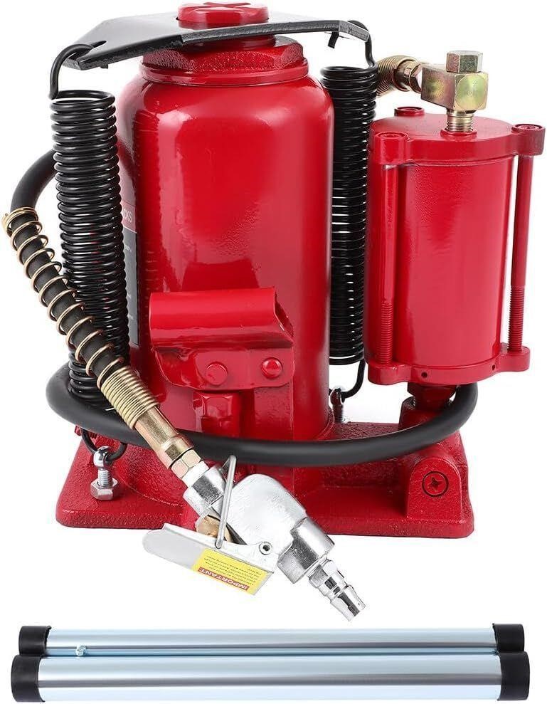 Red Pneumatic Air Hydraulic Bottle Jack