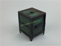 Cast iron Still Bank Safe Box.  See photos for