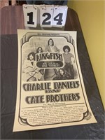 Kingfish, Charlie Daniels Band Venue Poster