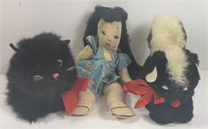 Vintage Doll & Toy Animals