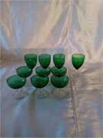 Green glasswear