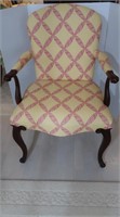 Upholstered Mahogany Chair-Hickory Chair Company