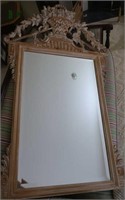 Wood Framed Beveled Mirror--Made in Italy--32