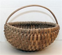 Split oak woven basket - 15" dia.