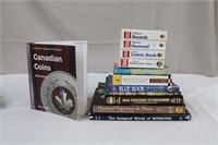Reference Canadian coins, US coins, records,