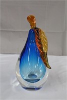 Unsigned Murano glass pear 4.5 X 9.75"