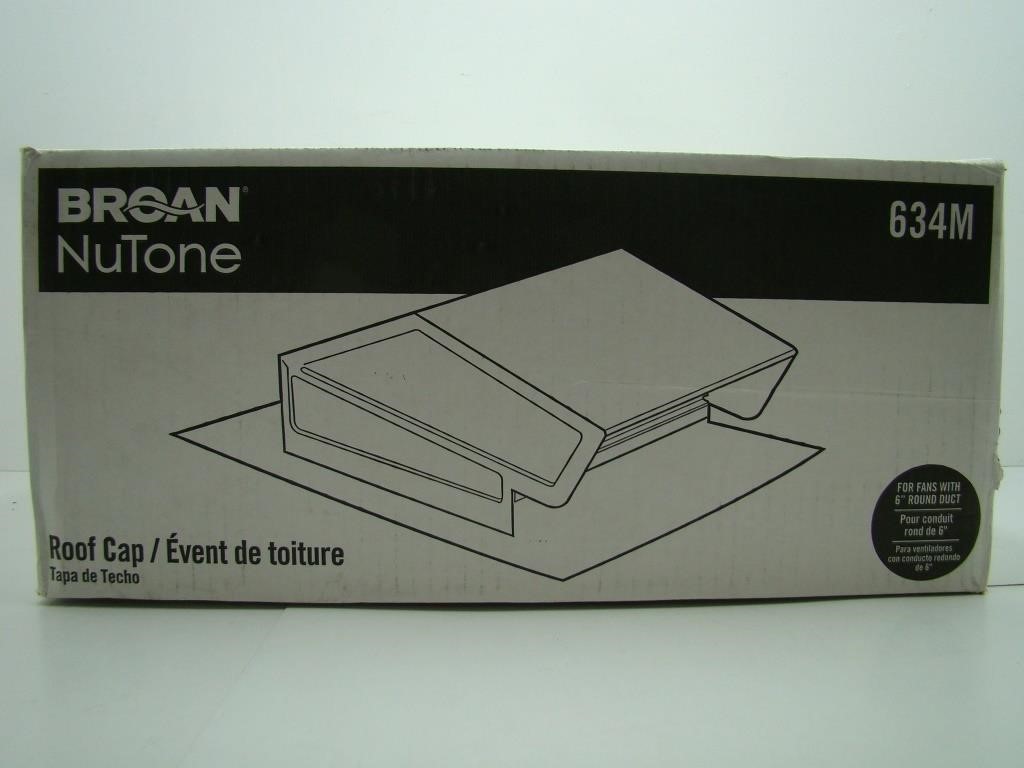 Broan NuTone Roof Cap for Fans with 6" Round Duct