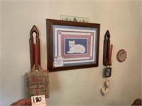 Cat Picture and Misc. on Wall