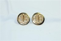 Greek Style Button Clip-Ons