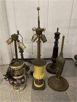 6 Various Table Lamp Bases