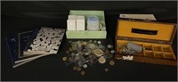 Assortment of U.S. and Foreign Coins & Coin Books