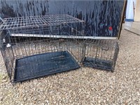 Dog crates small 18x12x15. 1 door, and cage