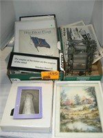 2 METAL PICTURE FRAMES, NEW PICTURE FRAME IN BOX,