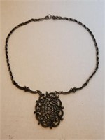 Pewter Pendant Necklace