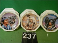 3 Franklin Mint Plates