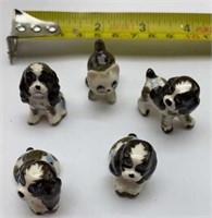 Cocker Spaniel and cat miniatures