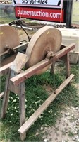 Antique grinding wheel