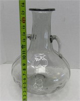 Hand Blown Glass 18" Home Decor Bottle Vase