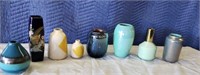 8 Asstd Ceramic & Glass Vases
