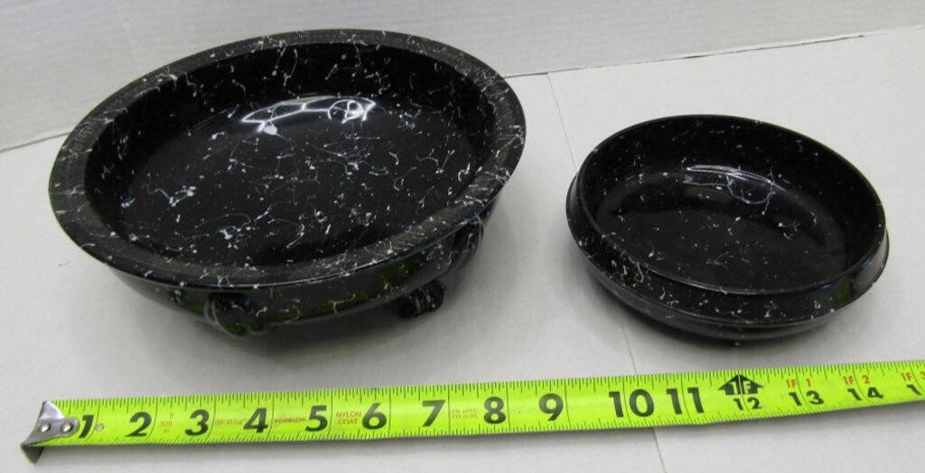 2 Footed Ceramic Bowls