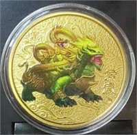 Chinese zodiac challenge coin