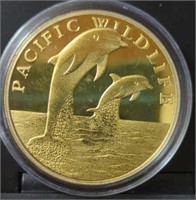 Pacific wildlife challenge coin