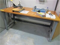 (2) Wood Top Workbenches