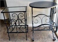 40 - LOT OF 2 SIDE TABLES