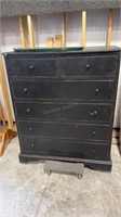 PAINTED 6 DRAWER CHEST OF DRAWERS 43" X 24" X 52"