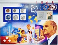 1965  US Mint Special Mint set in display