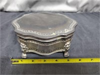 Silver Plated Vintage Jewelry Box