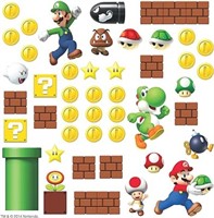 (N) RoomMates RMK2351SCS Nintendo Super Mario Buil