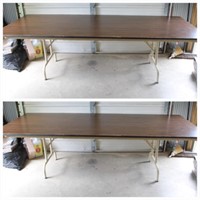 Two 8' Metal Folding Tables