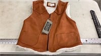 Medium leather vest