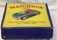 Matchbox deluxe collectors case with diecast cars