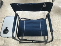 Fold out chair & drink holder