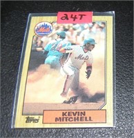 Kevin Mitchell rookie baseball card