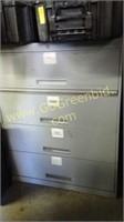 Gray Metal Lateral File Cabinet
