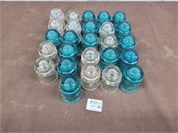 Antique glass insulators