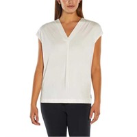 Banana Republic Women's MD V-Neck Pleated Shirt,