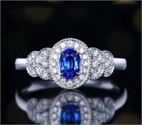 Natural Sapphire 18Kt Gold Ring