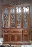 Cherry Wood China Cabinet with 80 x 69 x 18