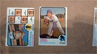 2 Lot 1973 Topps Tommy John Dodgers