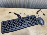 QQfamily Keyboard And Mouse Black
